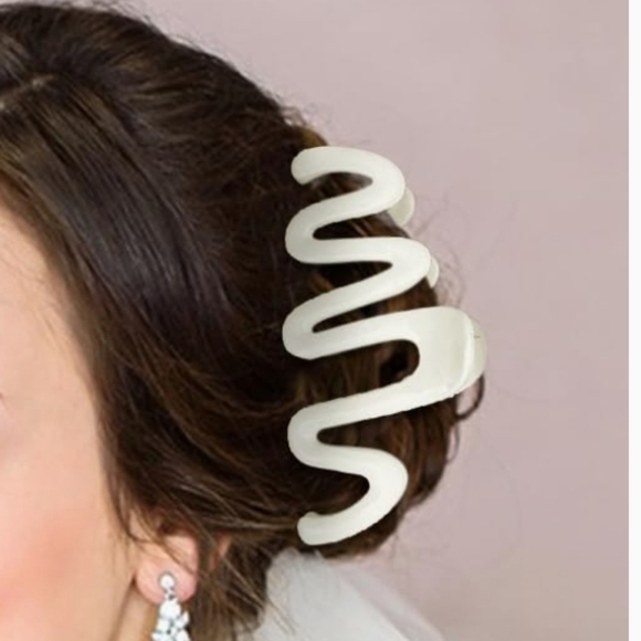 ITingstere Y2K Squiggle 6 Pack Hair Claws Pearl/Purple/Pink/Yellow/Blue/Red - Picture 5 of 7